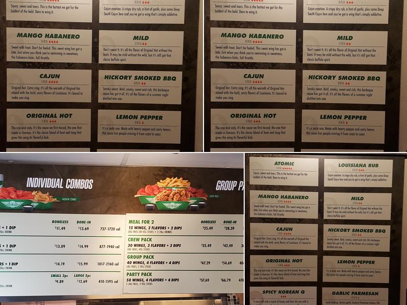 Wingstop Menu