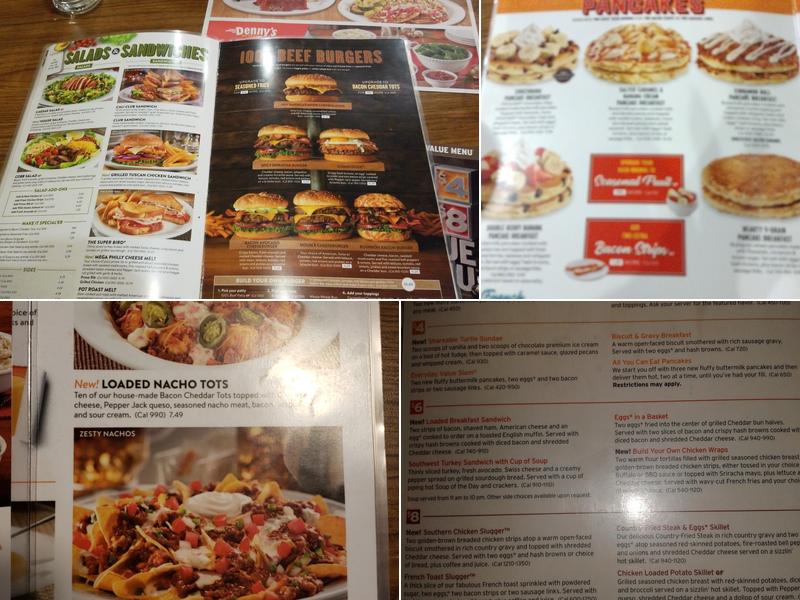 Denny's Restaurant Menu