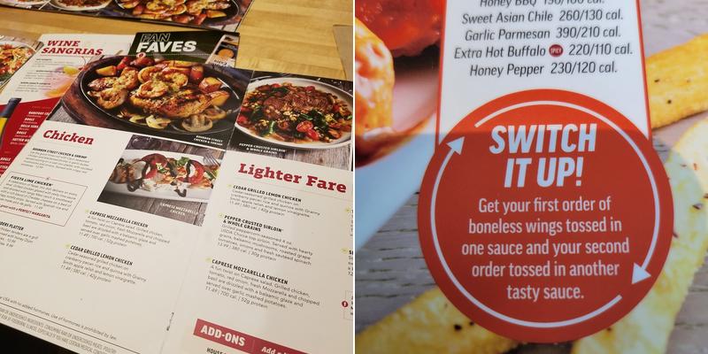 Applebee's Grill + Bar Menu