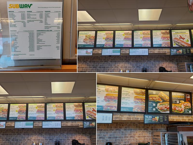 Subway Menu