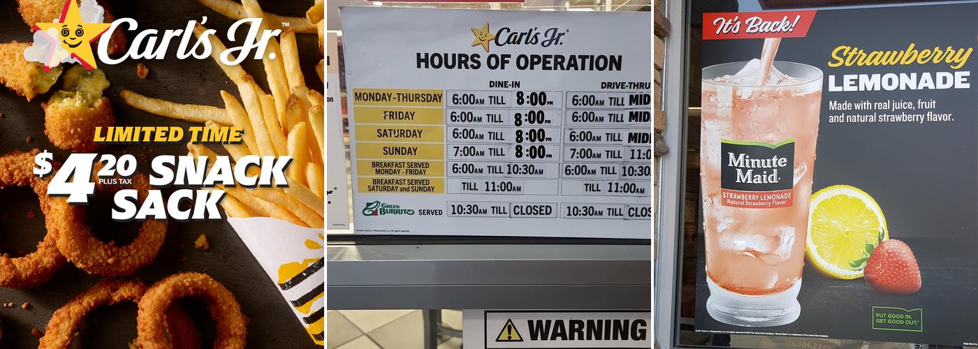 Carl’s Jr. Menu