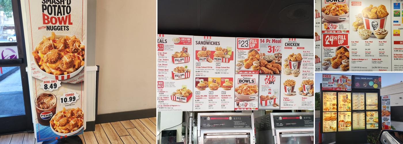 KFC Menu