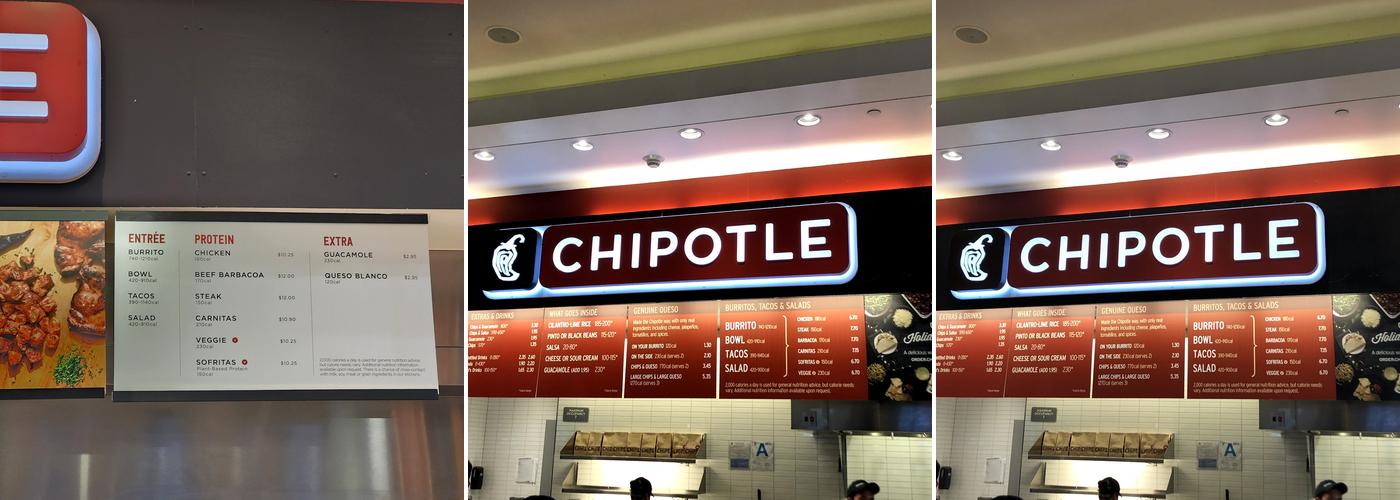 Chipotle Mexican Grill Menu