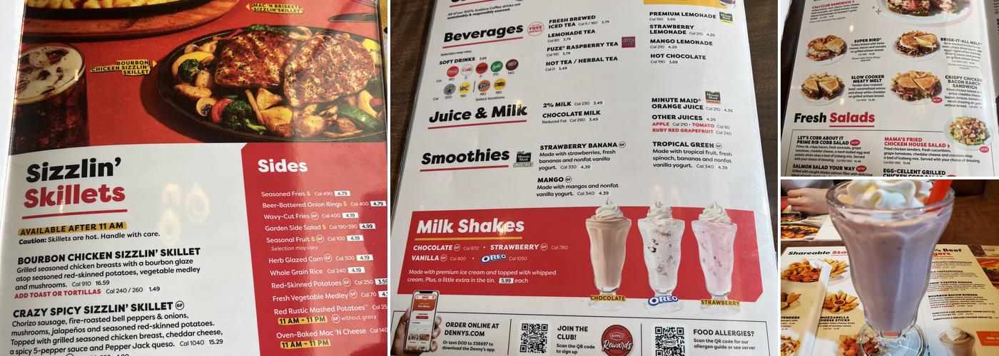 Denny's Menu