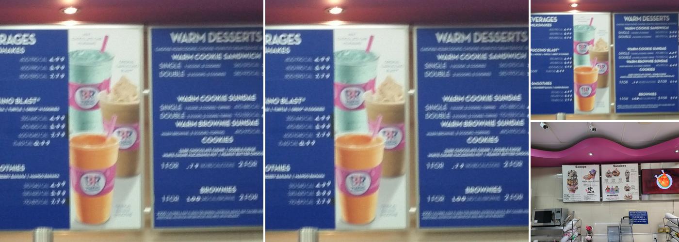 Baskin-Robbins Menu