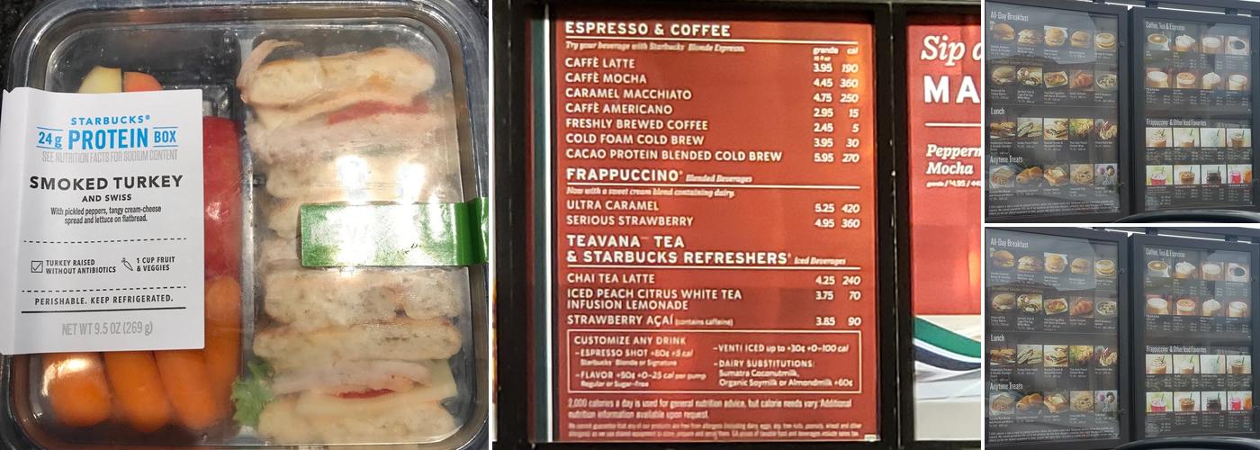 Starbucks Menu
