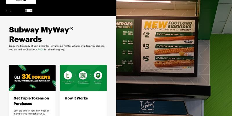 Subway Menu