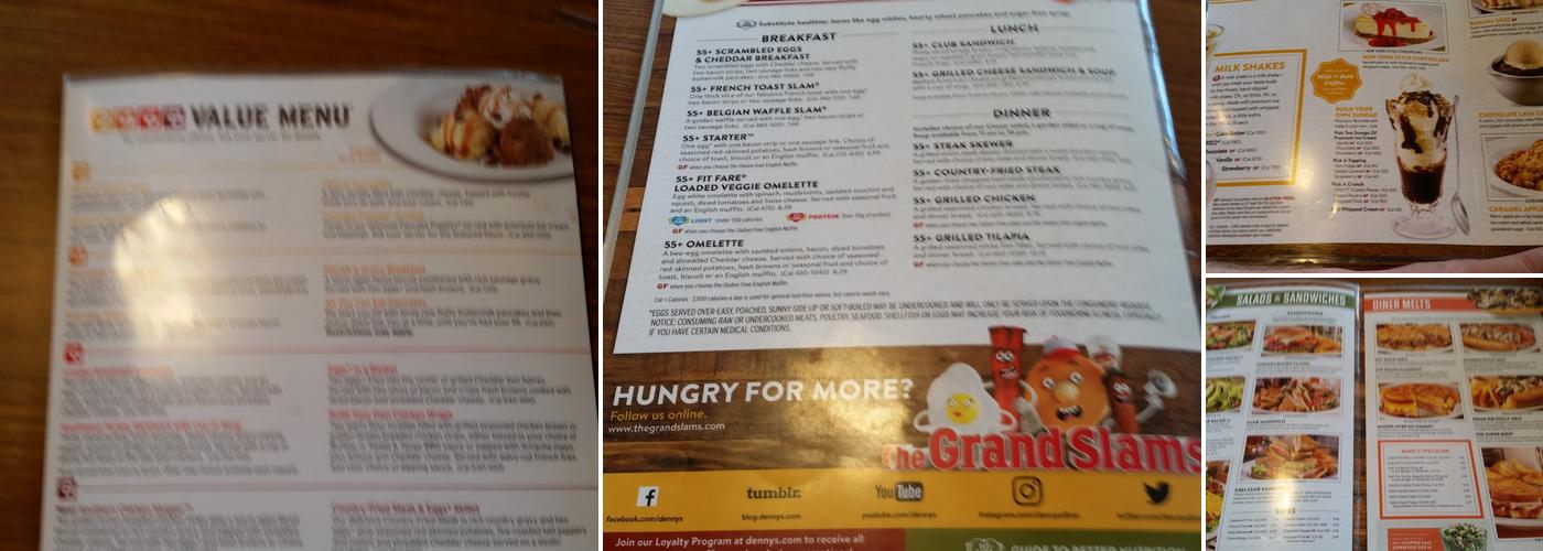 Denny's Menu