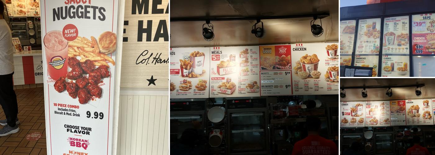 KFC Menu