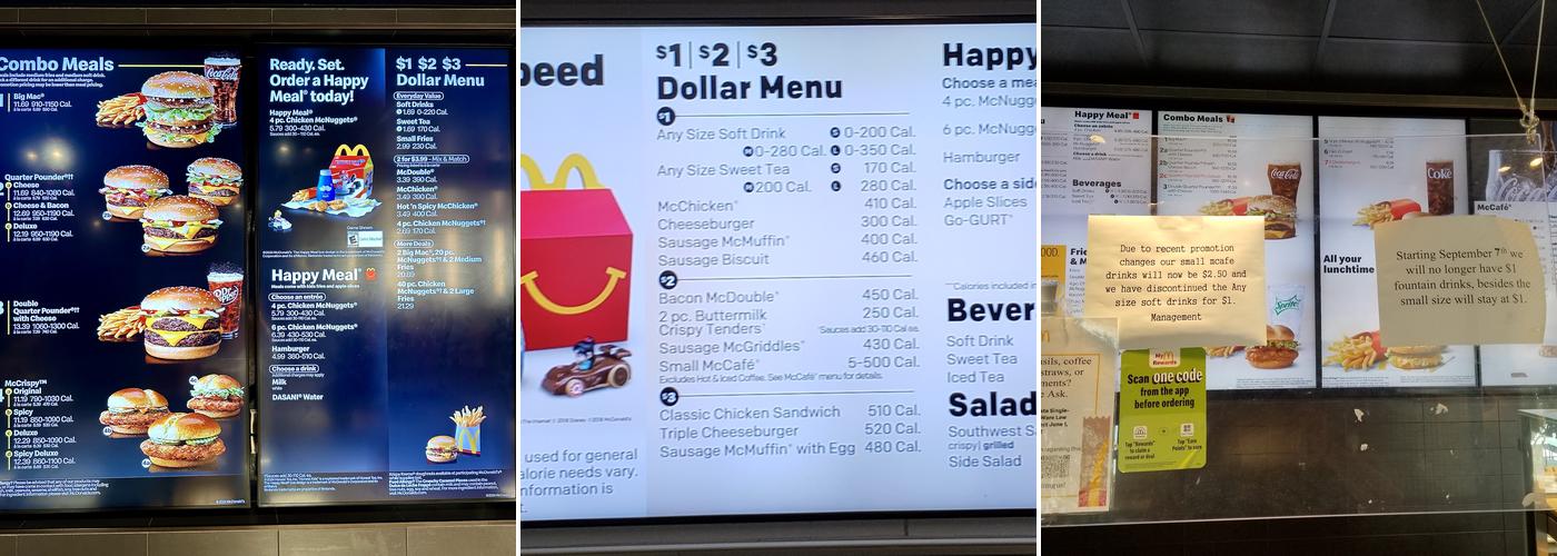 McDonald's Menu