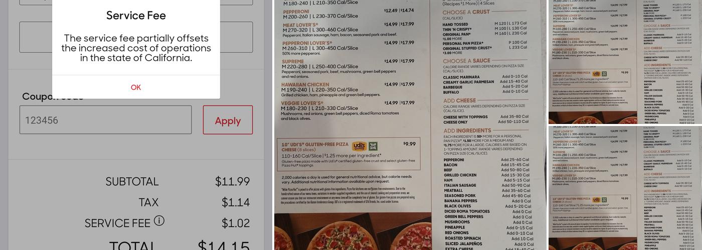 Pizza Hut Menu
