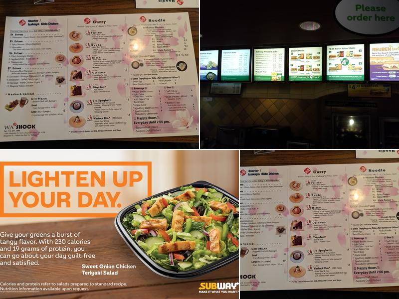 Subway Menu
