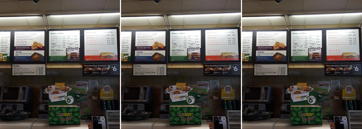 Subway Menu
