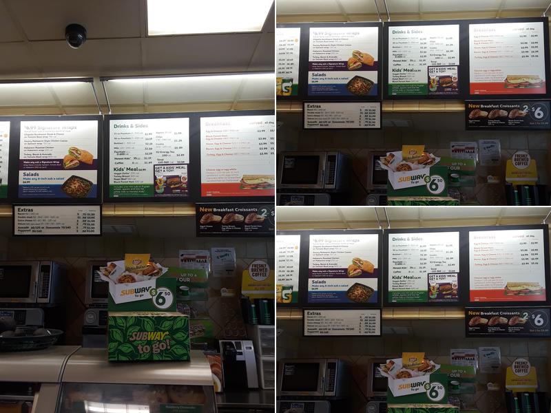 Subway Menu