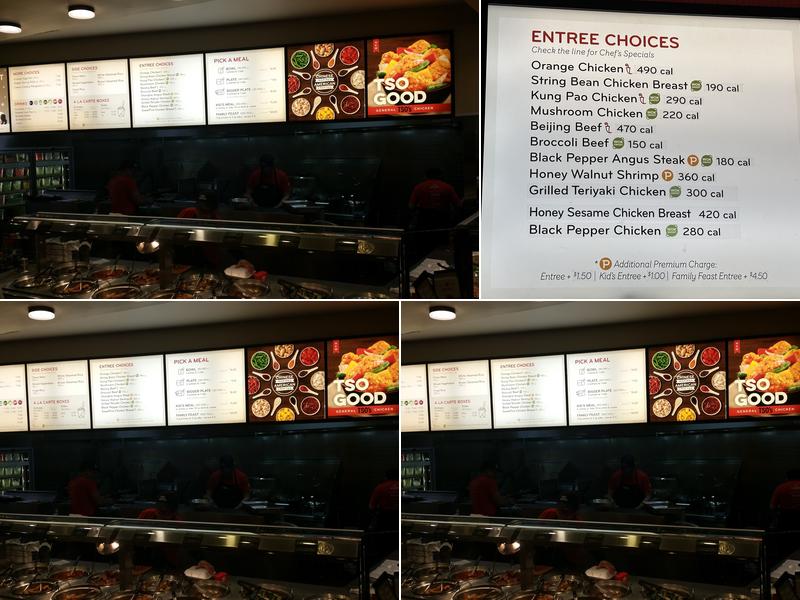 Panda Express Menu
