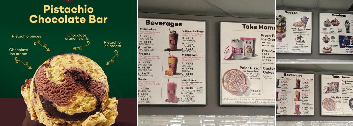 Baskin-Robbins Menu