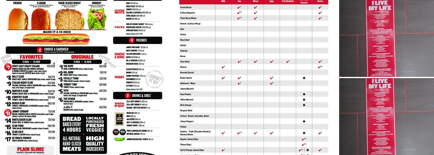 Jimmy John's Menu