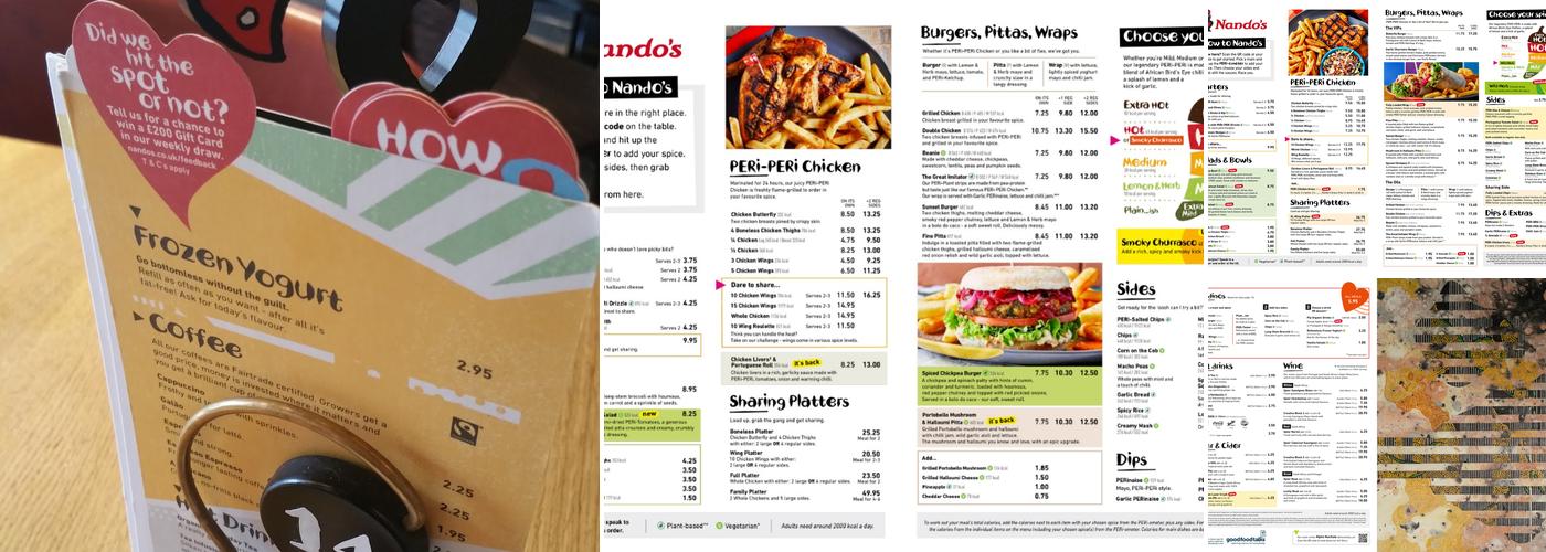 Nando's Woking Menu