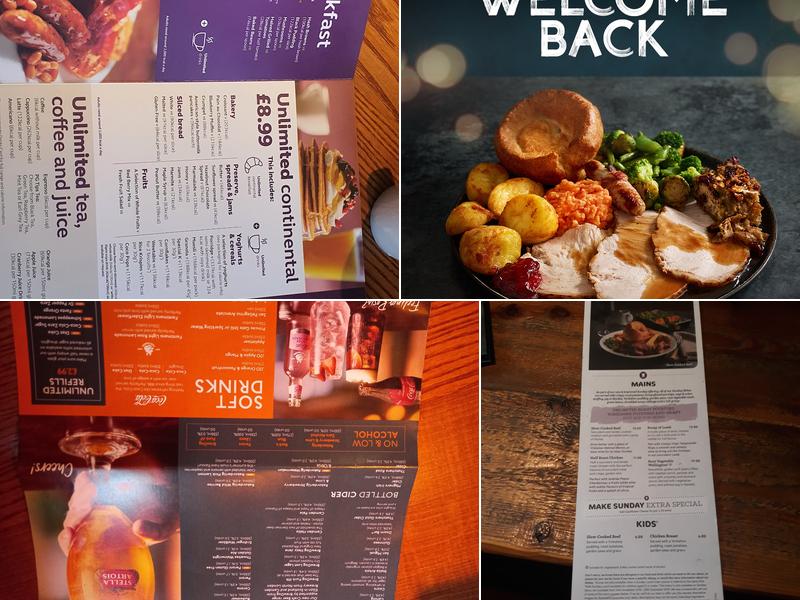 Bridge Barn Beefeater Menu