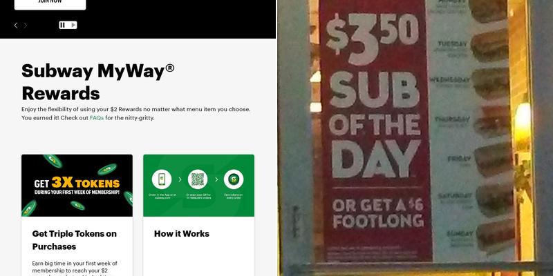 Subway Menu