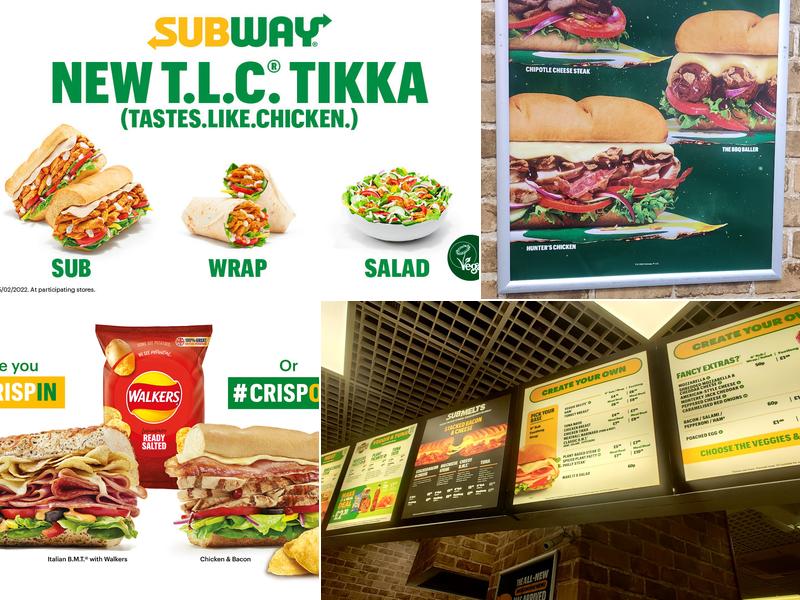 Subway Menu