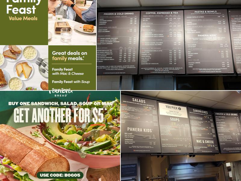 Panera Bread Menu