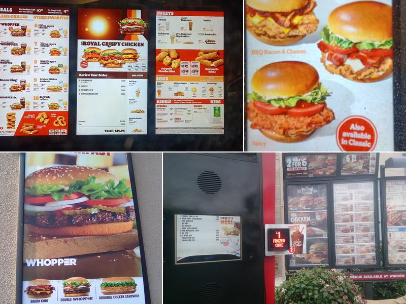 Burger King Menu