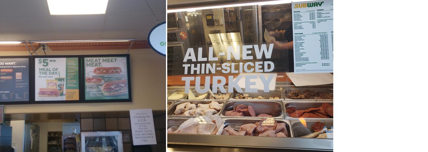 Subway Menu