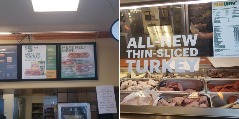 Subway Menu