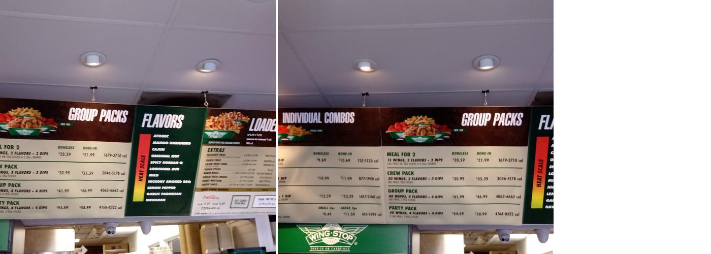 Wingstop Menu