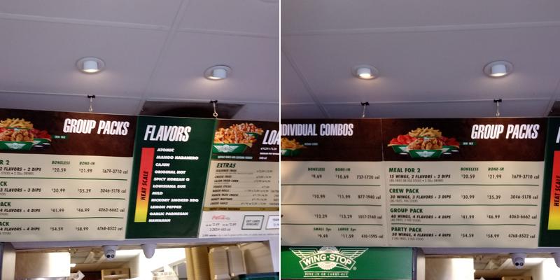 Wingstop Menu