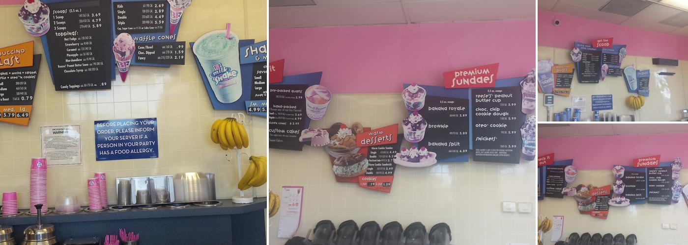 Baskin-Robbins Menu