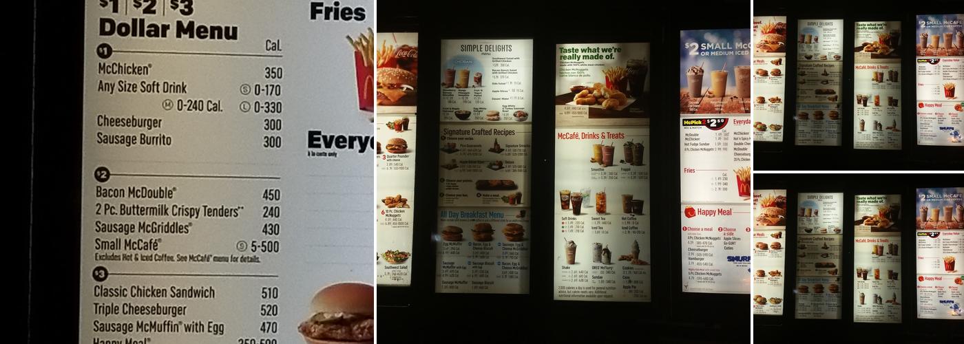 McDonald's Menu