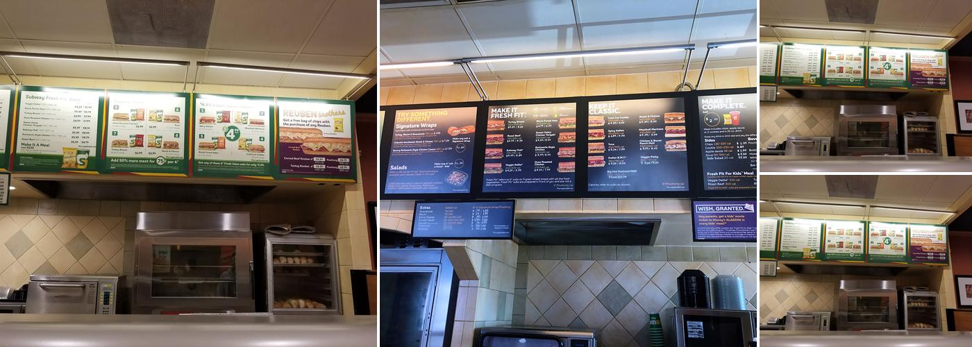 Subway Menu