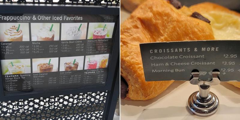 Starbucks Menu