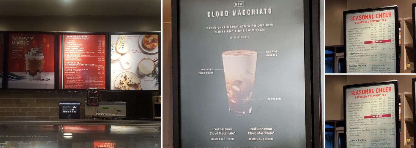 Starbucks Menu