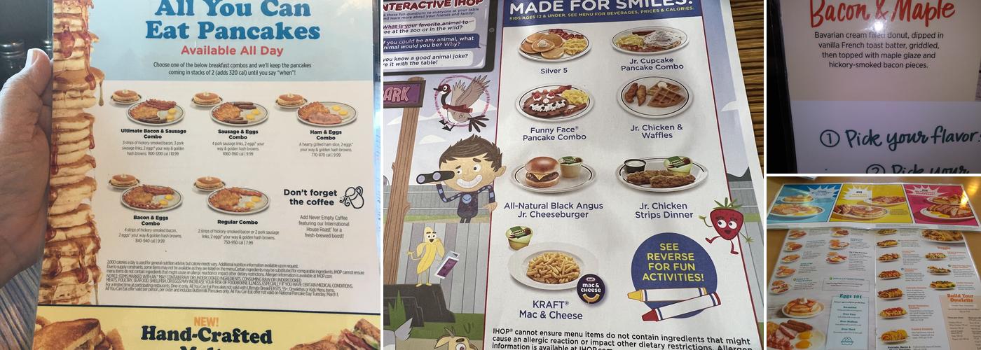 IHOP Menu