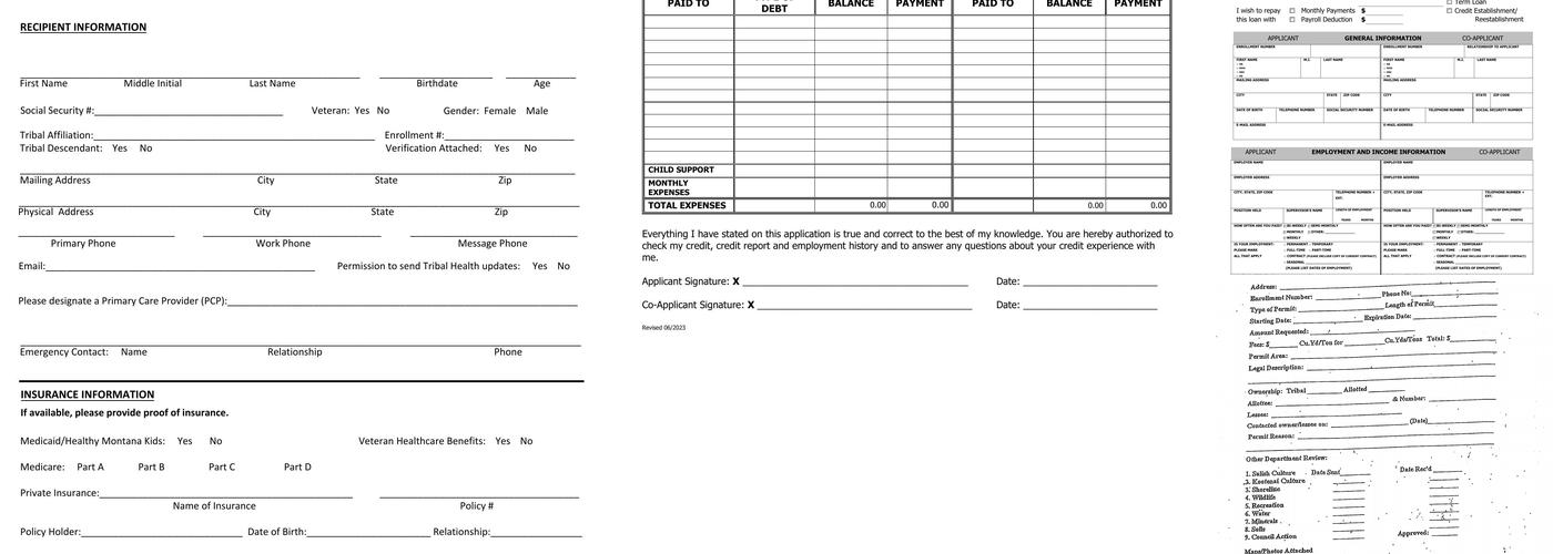 Salish Kootenai Fire Management Menu