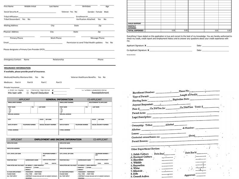 Salish Kootenai Fire Management Menu