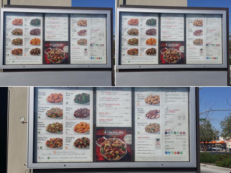 Panda Express Menu