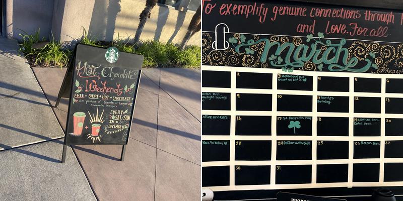 Starbucks Coffee Company Menu