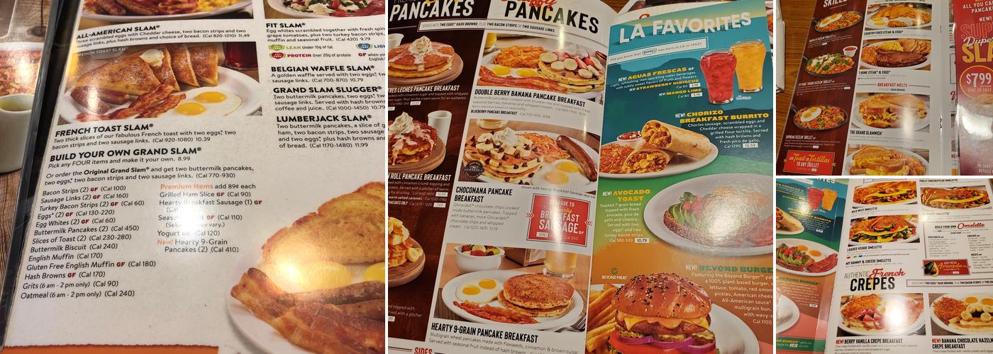Denny's Menu