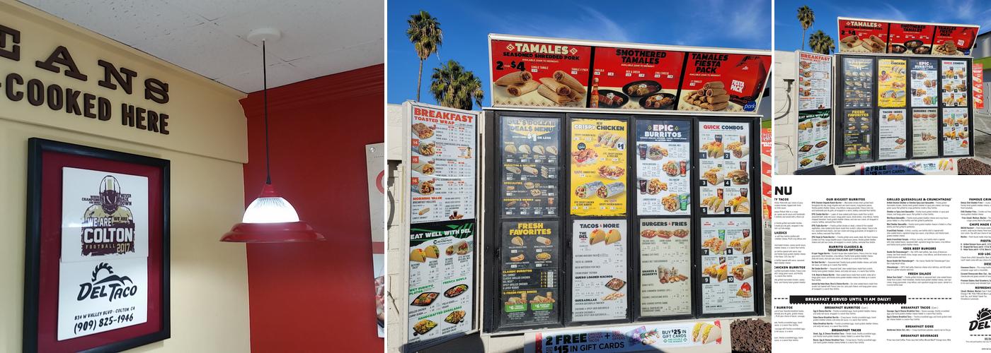 Del Taco Menu