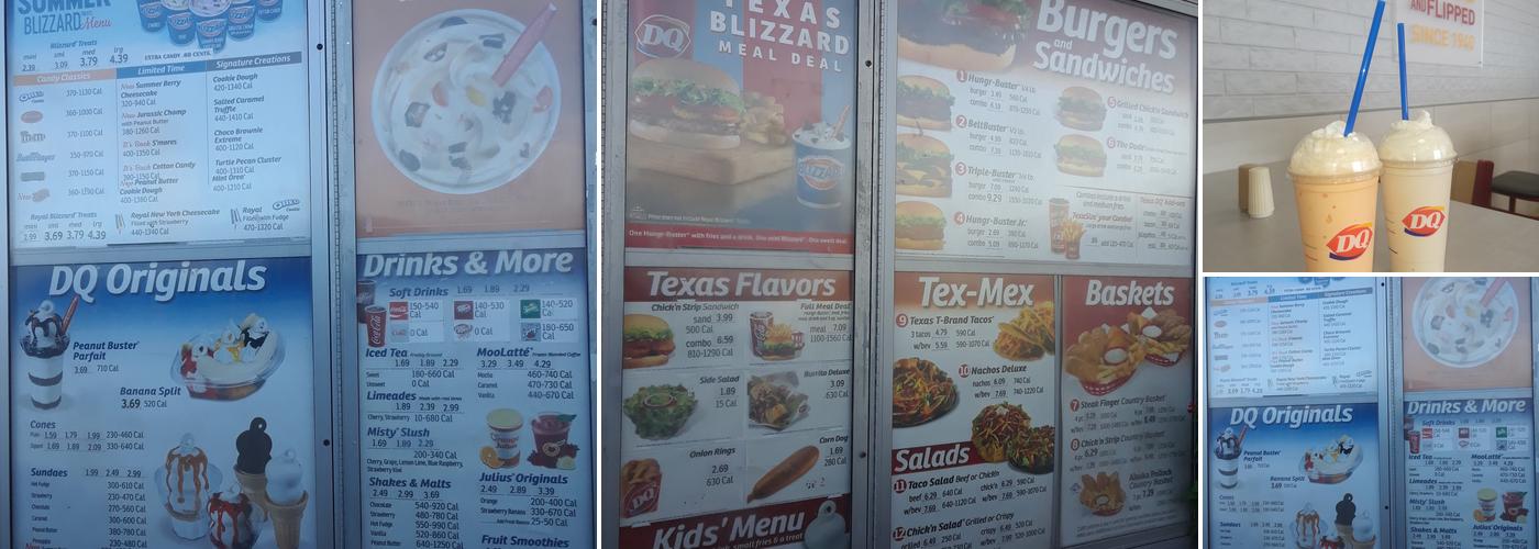 Dairy Queen Menu
