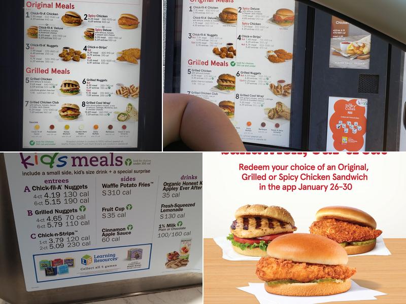 Chick-fil-A Menu