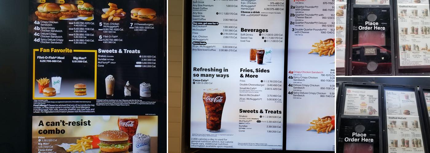 McDonald's Menu