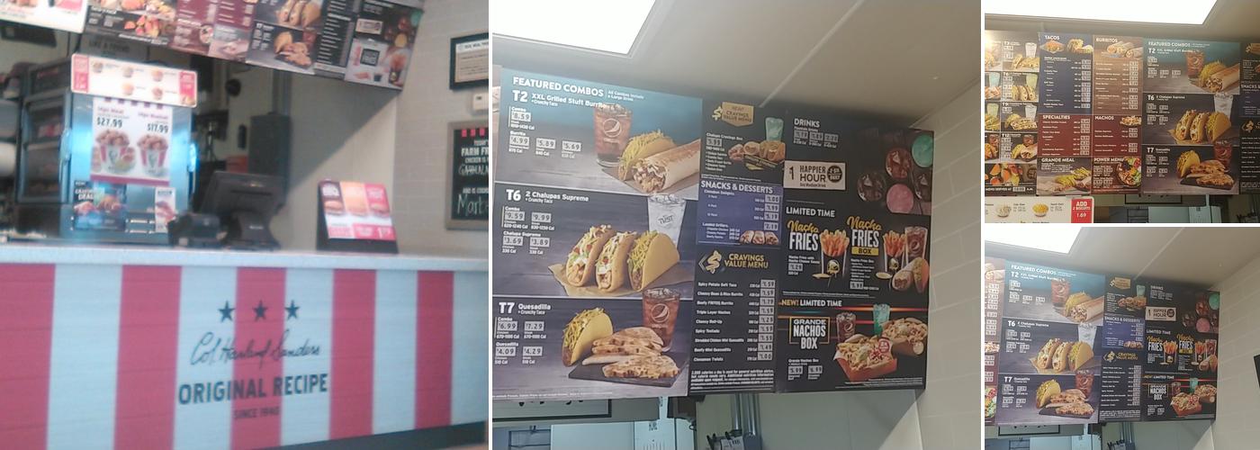Taco Bell / KFC Menu
