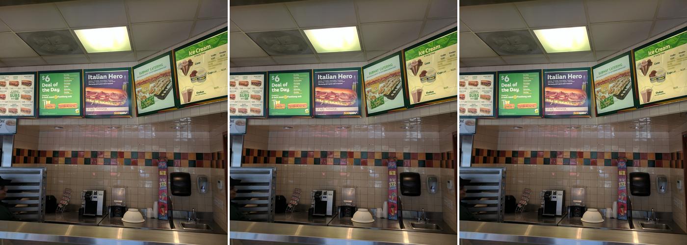 Subway Menu