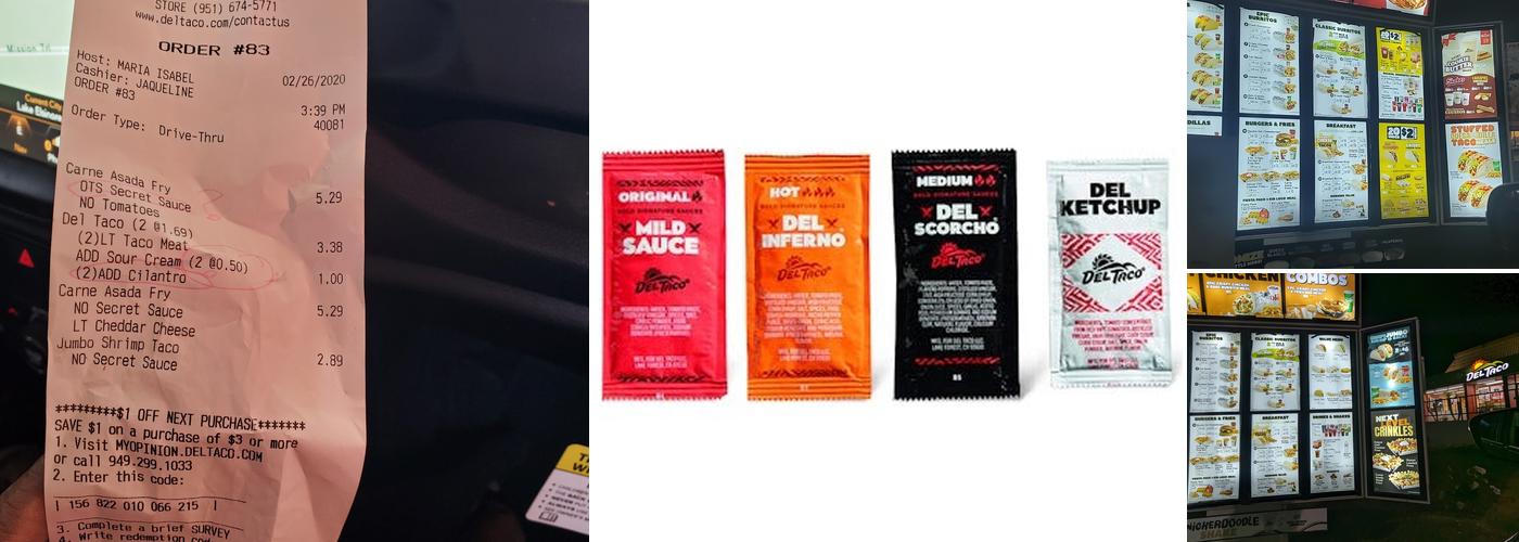 Del Taco Menu