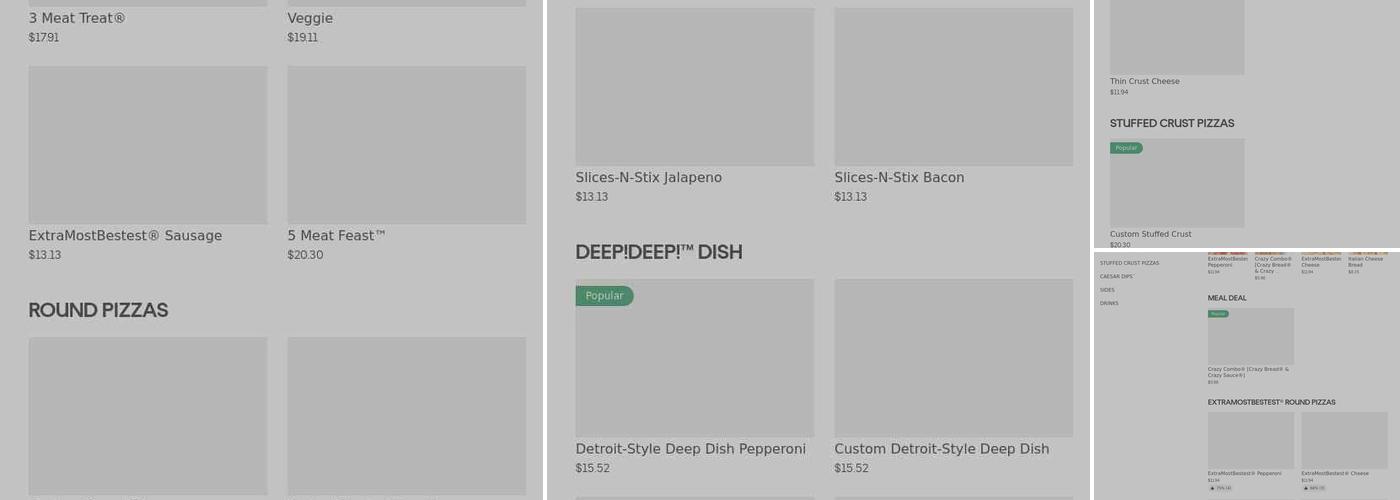 Little Caesars Pizza Menu